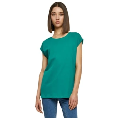 Image de Urban Classics Femme T shirt Thé à épaules dénudées pour femme, Fresh Green, XS