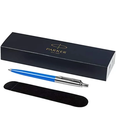 Afbeelding van PARKER Jotter balpen met fluwelen etui in geschenkverpakking zwarte inkt blauw proces