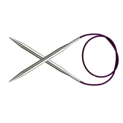 Afbeelding van KnitPro Nova Metalen Rondbreinaalden 80cm 10.0mm 3st