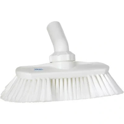 Afbeelding van Vikan Work Brushes With Water Connection Angle adjustable Brush supply Polyester Fiber, Switht, Cloven 240x130x145mm White