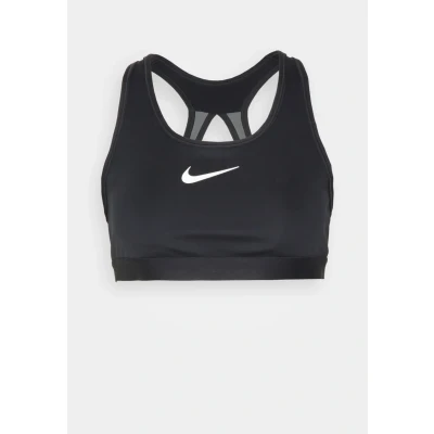 Afbeelding van NIKE Performance Swoosh high Support WOMEN&#039;S Nonpadded Adjustable Sports BRA Sportbh met support, Dames, Maat: LxA B, Black/iron grey