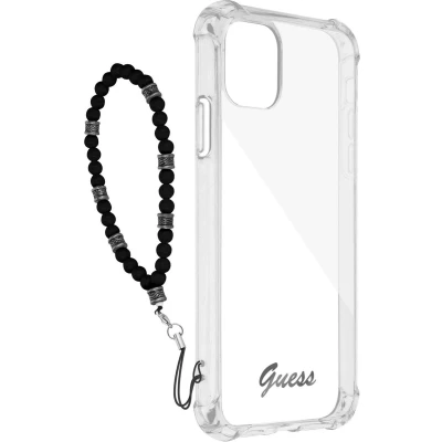 Afbeelding van Guess PC Script Back Case Apple iPhone 12 Pro Max (6.7&quot;) Transparant/Zwart