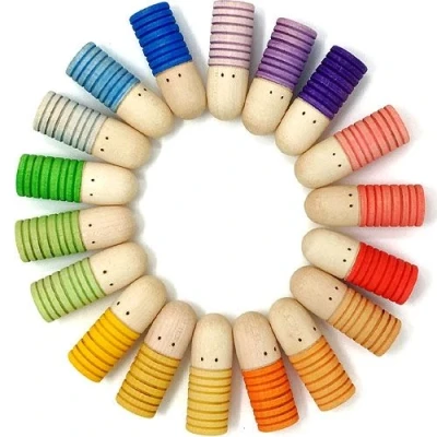 Afbeelding van Grapat Brots poppetjes regenboog