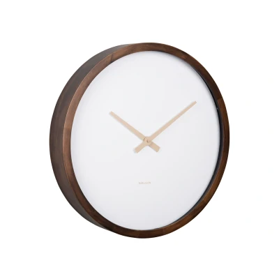 Afbeelding van Karlsson Wandklok Ancho Large Donker hout Ø50cm