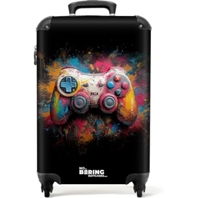 Afbeelding van NoBoringSuitcases.com® Kinderkoffer jongen Gaming rolley kinderen 55x35x25