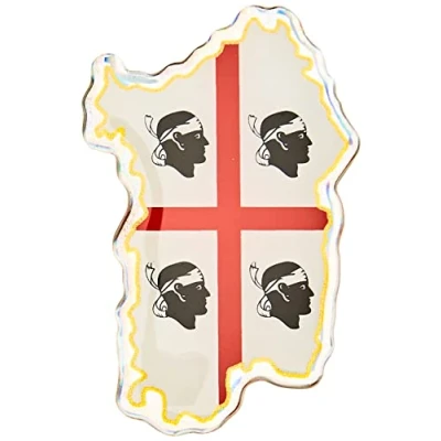 Afbeelding van 4R Quattroerre.it 32132 3D sticker Sardinië HQ, 44 x 68 mm