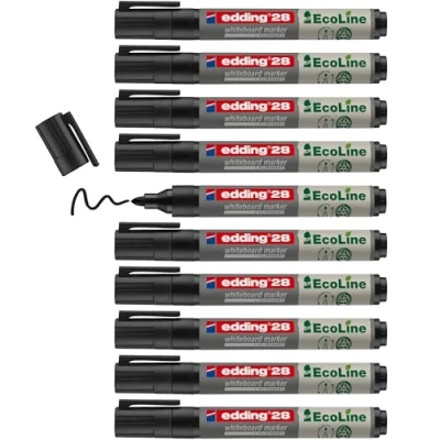 Afbeelding van Viltstift edding 28 whiteboard Ecoline rond 1.5 3mm zwart