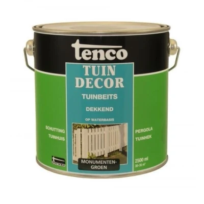 Afbeelding van Tenco Tuindecor Dekkend 2,5 ltr monumentengroen Buiten onderhoud