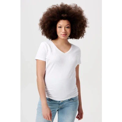Afbeelding van Noppies KAAT Tshirt basic, Dames, Maat: XS, Optical white