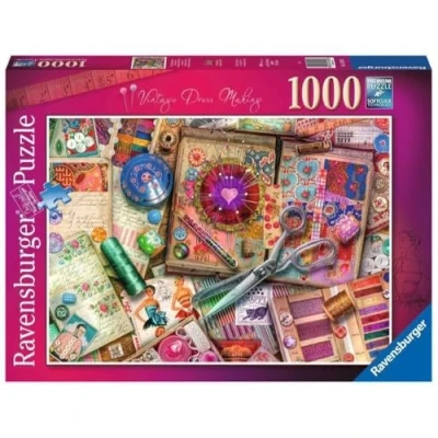 Afbeelding van Ravensburger Vintage Dress Making 1000 stukjes Puzzel