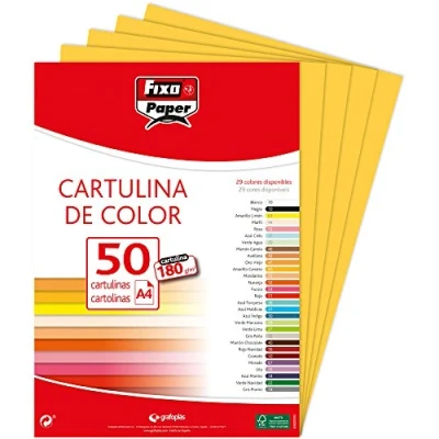 Afbeelding van Fixo Paper 1110360 dozen, A4, 180 g, kanariegeel, 50 stuks