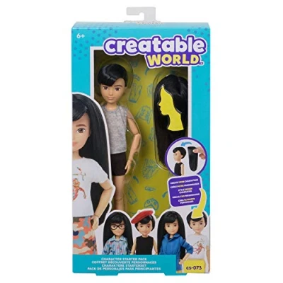 Afbeelding van Creatable World Character Starter Kit 2 Black Straight Genderneutrale Pop
