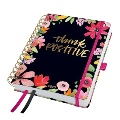 Image de SIGEL J5600 Spiral Kalender Jolie 2025 , ca. A5, schwarz, pink