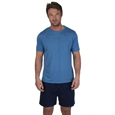 Afbeelding van Light &amp; Shade Pyjamaset voor heren, middenblauw/marineblauw, S