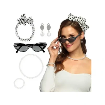 Afbeelding van Boland Set Grootmoeder Volwassenen Vrouwen Accessoireset Grappig en Fout Cosplay Carnaval Themafeest
