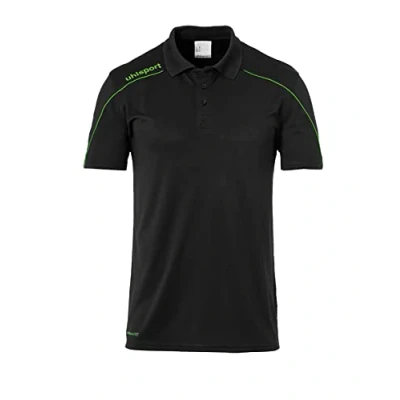Afbeelding van Uhlsport Stream 22 Polo Kinderen Zwart / Fluo Groen Maat: 164