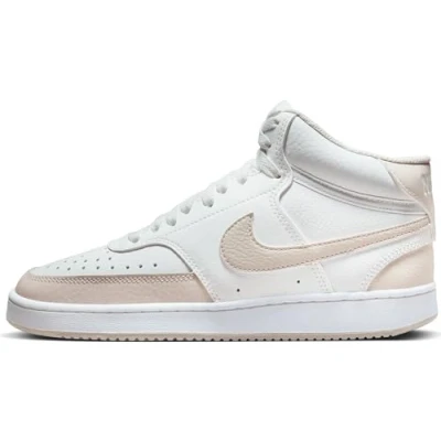 Image de Nike Chaussures De Sport Wmns Court Vision Mid, Summit White/Lt Orewood Brn White, CD5436 106, 38 EU (7 US)