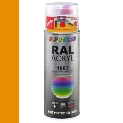 Afbeelding van Dupli Color Ral Acryl 1007 Chroomgeel Hoogglans 400 ml