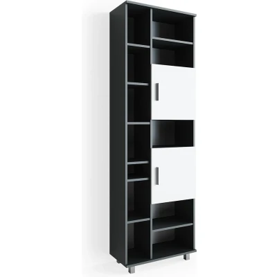 Afbeelding van Vicco Badkamerkast Ilias, Antraciet/wit/Grijs, 60 x 190 cm