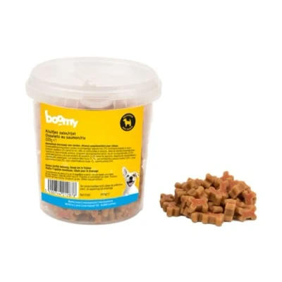 Afbeelding van Boomy Hondensnacks Beloningssnoepjes Kluifjes zalm/rijst 2x500g