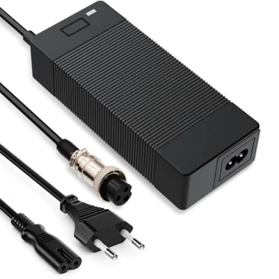 Afbeelding van 54,6 V oplader 48 accu step voor fiets elektrische batterijen uitgang 1,5 A VCA Li Ion lithium
