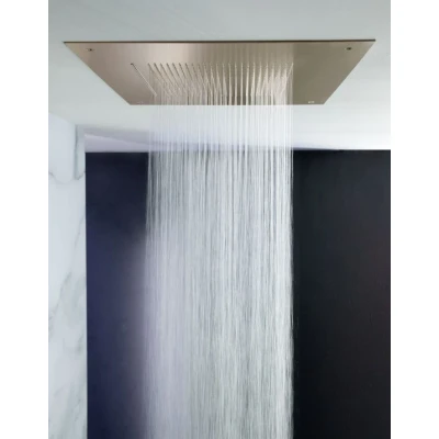 Afbeelding van SB Square 316 Inbouw Regendouche Velvet Temptation en waterval geborsteld PVD koper 1208956751