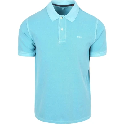 Afbeelding van McGregor Piqué Polo Aqua Blauw maat XL heren met Regular fit Pasvorm Katoen Suitable Herenkleding Poloshirt