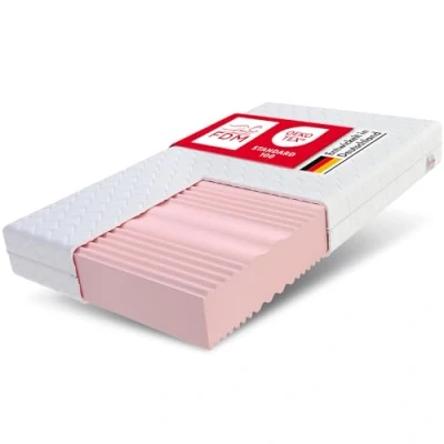 Image de FDM COMFORT DUO MAX PLUS Matelas 90x200 cm Mousse à Mémoire de Forme Épaisseur 24 Fermeté H3 et H4 Deux Faces 7 Zones Confort Housse Lavable Oeko TEX Hypoallergénique