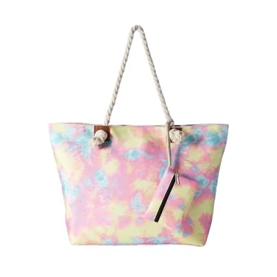 Afbeelding van DonDon waterafstotende strandtas met ritssluiting, Retro Batik