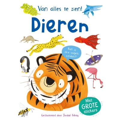 Afbeelding van Uitgeverij rebo stickerboek van alles te zien! dieren