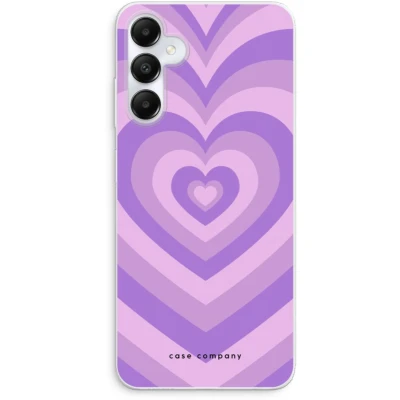 Afbeelding van Case Company® hoesje geschikt voor Samsung Galaxy A05s Hart Paars Soft Cover Telefoonhoesje Bescherming aan alle Kanten en Schermrand