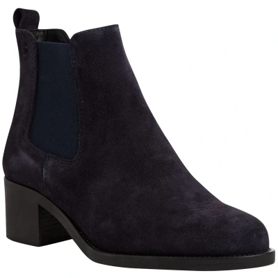 Afbeelding van Tamaris Enkelkaarsjes, Dames, Maat: 42, Navy suede Schoenen
