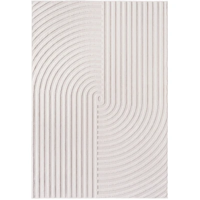 Afbeelding van Japandi Buitenkleed Doha Modern Laagpolig Vloerkleed In &amp; Outdoor Creme Rechthoek Polypropyleen 240x340 cm