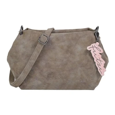 Afbeelding van Fritzi aus Preußen Schoudertas Joshi03 Vintage Crossbody Bag Old Wood Lichtbruin