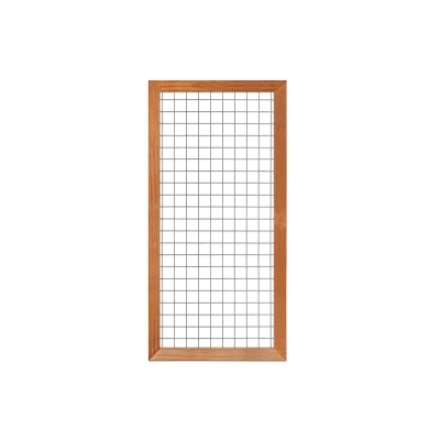 Afbeelding van Gaaselement met hardhouten rand 90x180cm