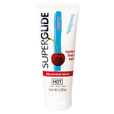 Afbeelding van HOT Edibles Superglide Lube 75ml Kers