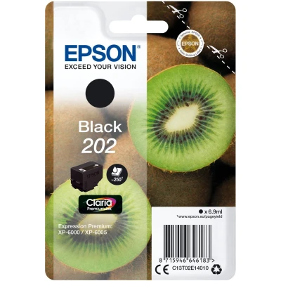 Afbeelding van Epson Inktcartridge 202, 250 Pagina&#039;s, Oem C13t02e14010, Zwart