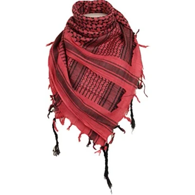 Afbeelding van Mil Tec Shemagh Unisex halsdoek, rood/zwart, 110 x cm