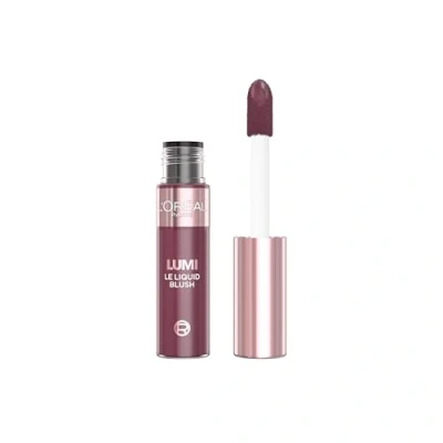 Image de L&#039;Oréal Paris Blush liquide avec une couleur fraîche et chatoyante, pour tous les types de peau, brillance intense, Lumi Le Liquid Blush, Glowy Cool Berry 645, 10 ml