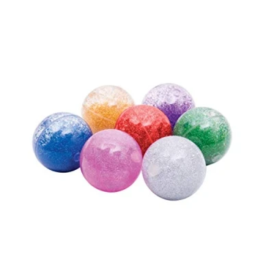 Afbeelding van Sensorische Regenboog Glitter Ballen Set van 7