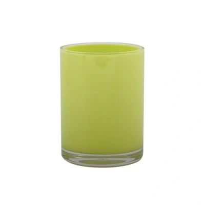 Afbeelding van MSV Badkamer drinkbeker/tandenborstelhouder Aveiro PS kunststof limegroen 7 x 9 cm