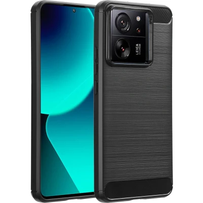Afbeelding van imoshion Hoesje Geschikt voor Xiaomi 13T Pro / Siliconen Brushed Backcover Zwart