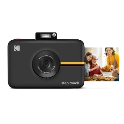 Afbeelding van KODAK Step Touch 13 MP digitaal apparaat met instant printer en 3,5 LCD touchscreen (zwart) Bluetooth ZINK Zero Ink