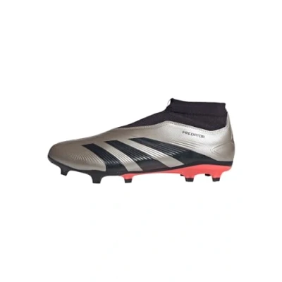 Afbeelding van adidas Performance Predator League Laceless FG Voetbalschoenen met kunststof noppen platinum metallic aurora black turbo, Heren, Maat: 44