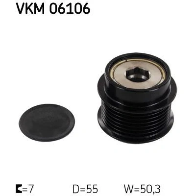 Afbeelding van Skf Vrijloop koppeling dynamo VKM 06106