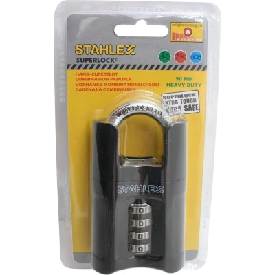 Afbeelding van Stahlex Hangslot Cijferslot 50 mm Heavy Duty