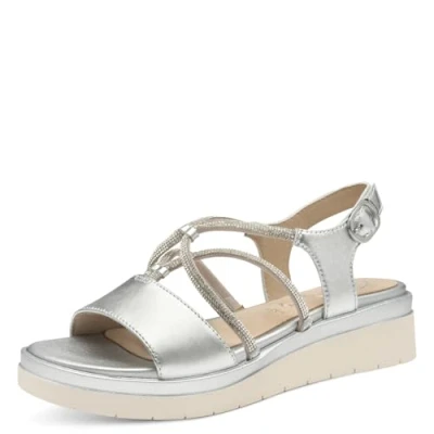 Afbeelding van Tamaris COMFORT Essentials Dames Sandalen SILVER Maat 39
