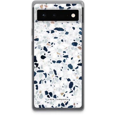 Afbeelding van Case Company® hoesje geschikt voor Google Pixel 6 Terrazzo N1 Soft Cover Telefoonhoesje Bescherming aan alle Kanten en Schermrand