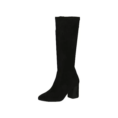 Afbeelding van Caprice Dames 9 25526 41 Enkellaarzen met veters en hak voor dames, zwart.