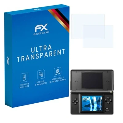 Afbeelding van atFoliX displaybeschermfolie compatibel met Nintendo DS Lite displaybeschermfolie, ultraheldere FX (set van 3)